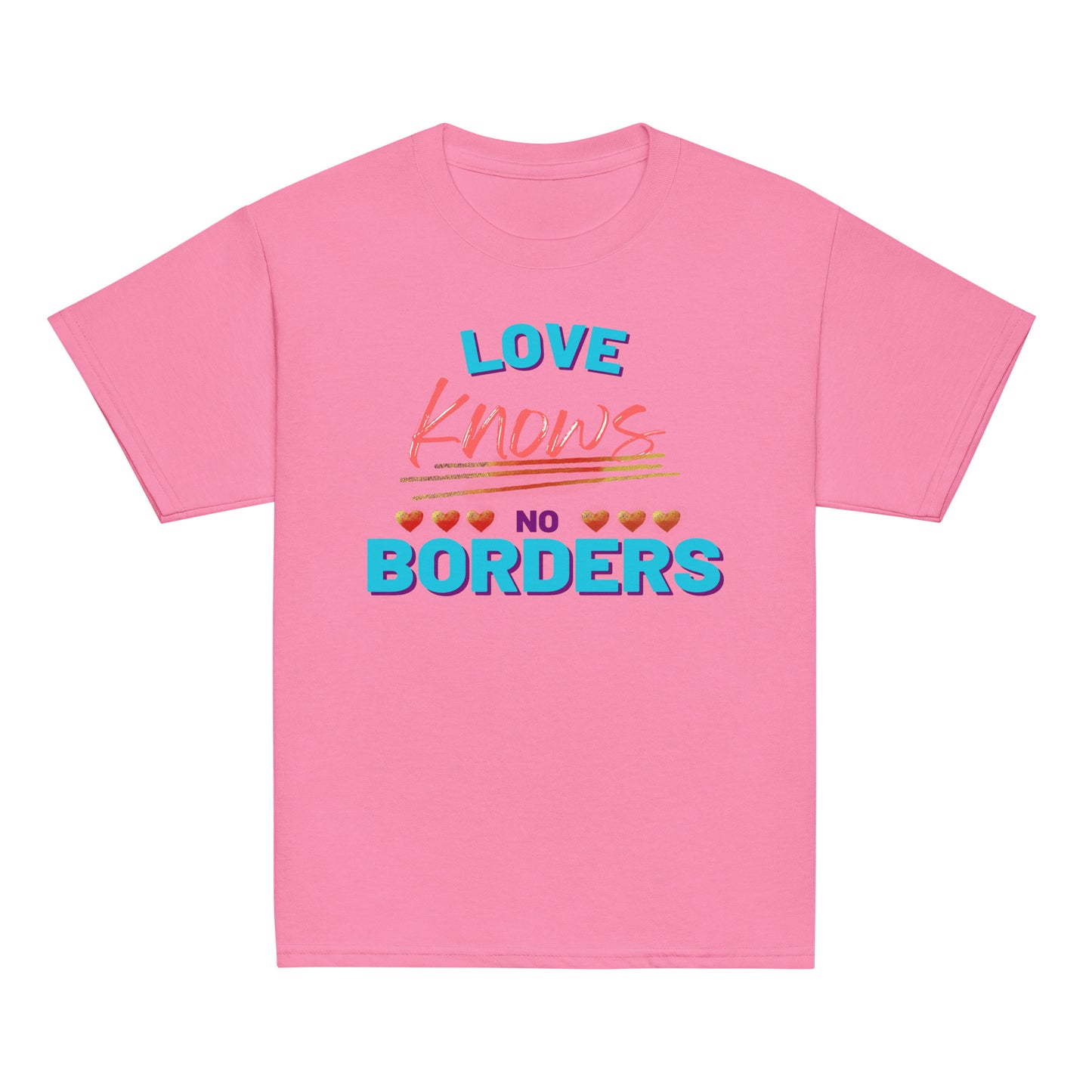 100% Cotton - Youth "Love Knows No Borders"