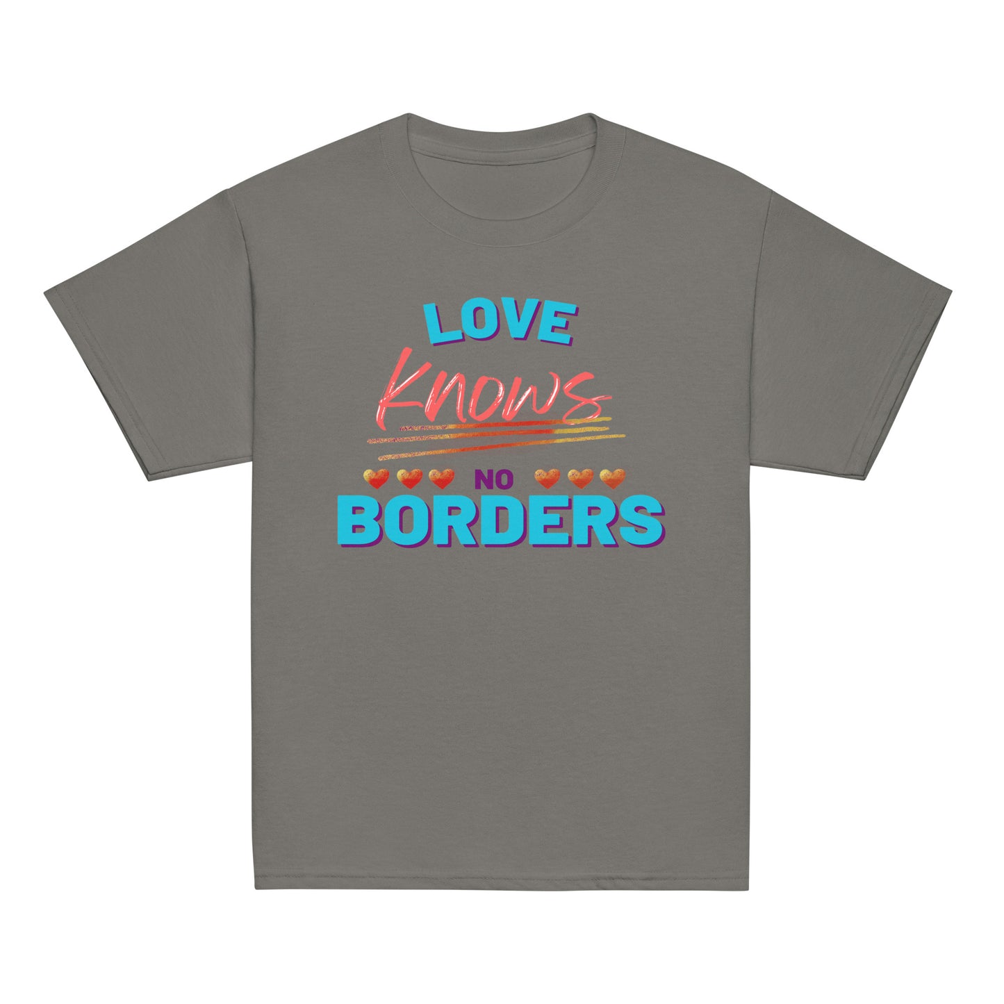 100% Cotton - Youth "Love Knows No Borders"