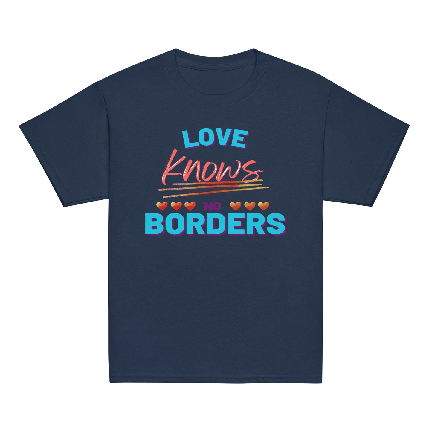 100% Cotton - Youth "Love Knows No Borders"