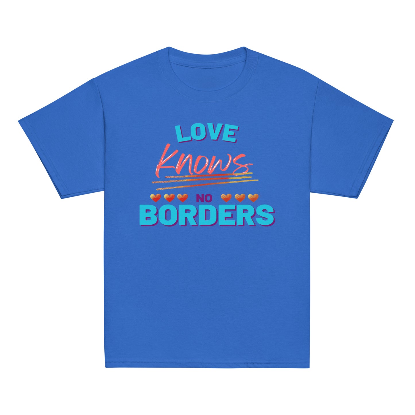 100% Cotton - Youth "Love Knows No Borders"