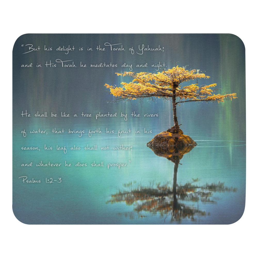 Mouse pad - Psalm 1:2-3